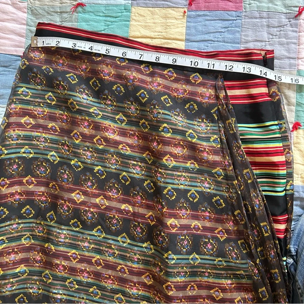 Dries Van Noten Silk Midi Skirt Size 38 - Picture 9 of 10